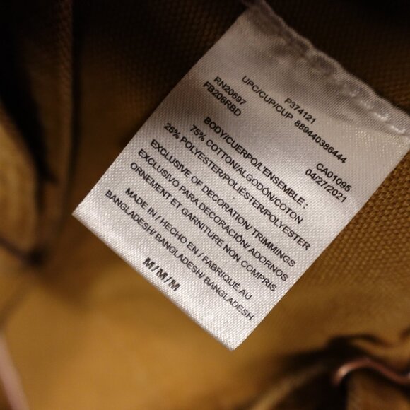 Dickies Duck Canvas Overalls Women’s Medium Brown Workwear Utility - Picture 5 of 13